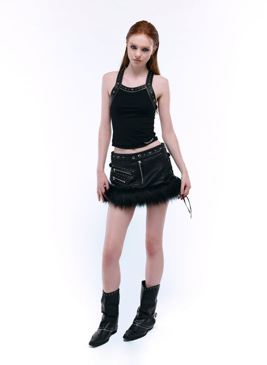 SPIKE ZIP HARNESS TANK_BLACK