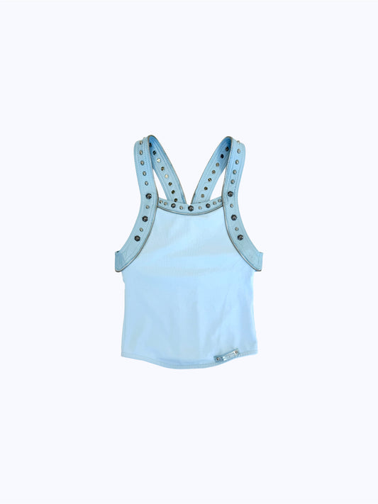 SPIKE ZIP HARNESS TANK_BABYBLUE