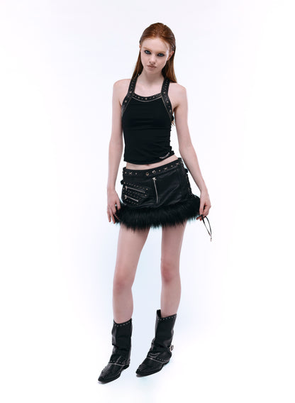 SPIKE ZIP HARNESS TANK_BLACK