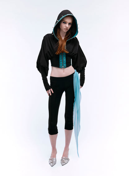 SIDE CORSET CAPRI LEGGINGS