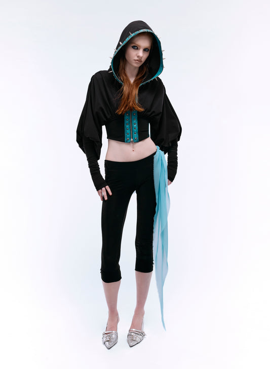 SIDE CORSET CAPRI LEGGINGS