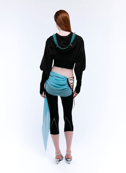 SIDE CORSET CAPRI LEGGINGS