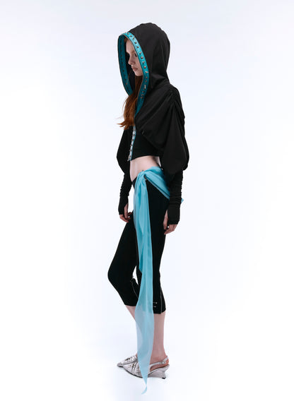 SIDE CORSET CAPRI LEGGINGS