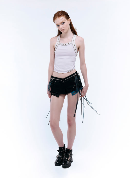 SPIKE ZIP HARNESS TANK_WHITE
