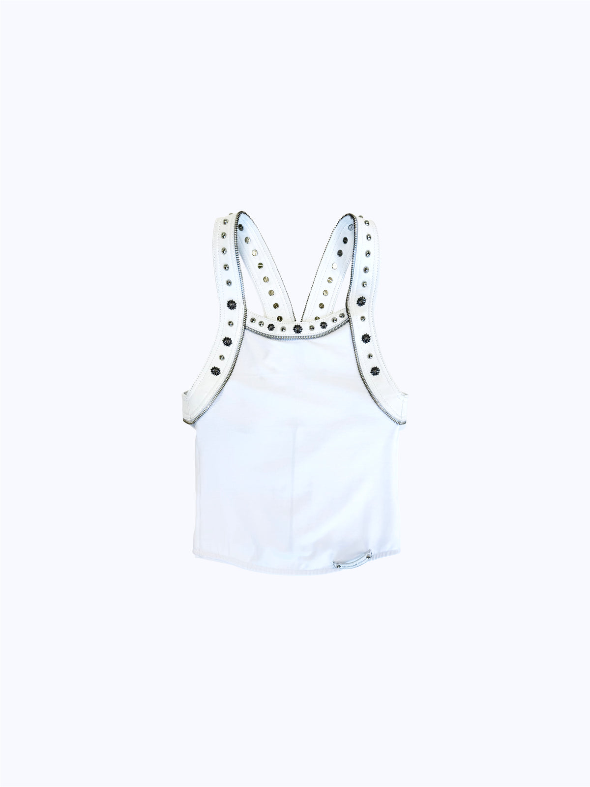 SPIKE ZIP HARNESS TANK_WHITE