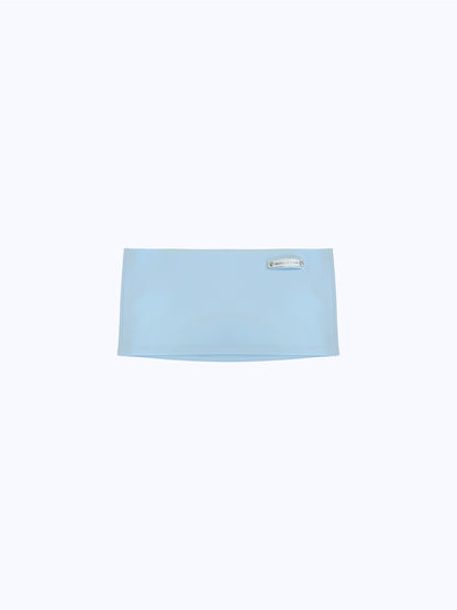 STUDDED LOGO JERSEY MICRO SKIRT